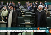 تصویری از روحانی در افتتاحیه مجلس یازدهم 