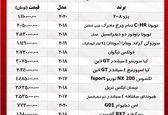 قیمت خودروهای شاسی‌بلند تهران +جدول 