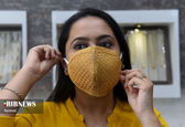ماسکی از جنس طلا در هند +عکس